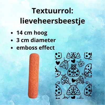 Textuurrol: lieveheersbeestje Textuurrol: lieveheersbeestje