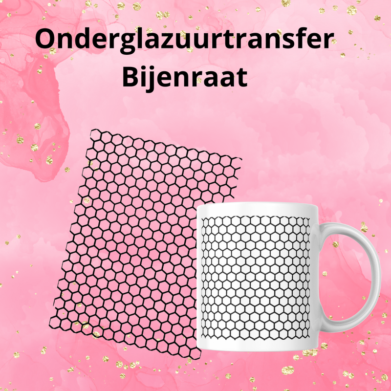 Onderglazuurtransfer A4: Bijenraat Onderglazuurtransfer A4: Bijenraat