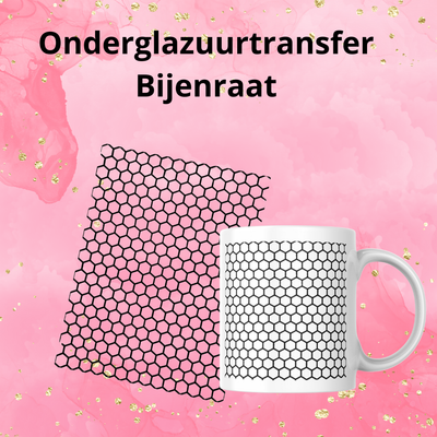 Onderglazuurtransfer A4: Bijenraat