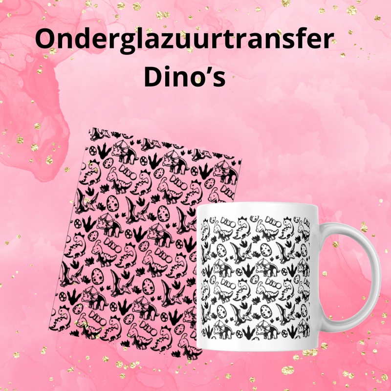 Onderglazuurtransfer A4: Dino Onderglazuurtransfer A4: Dino