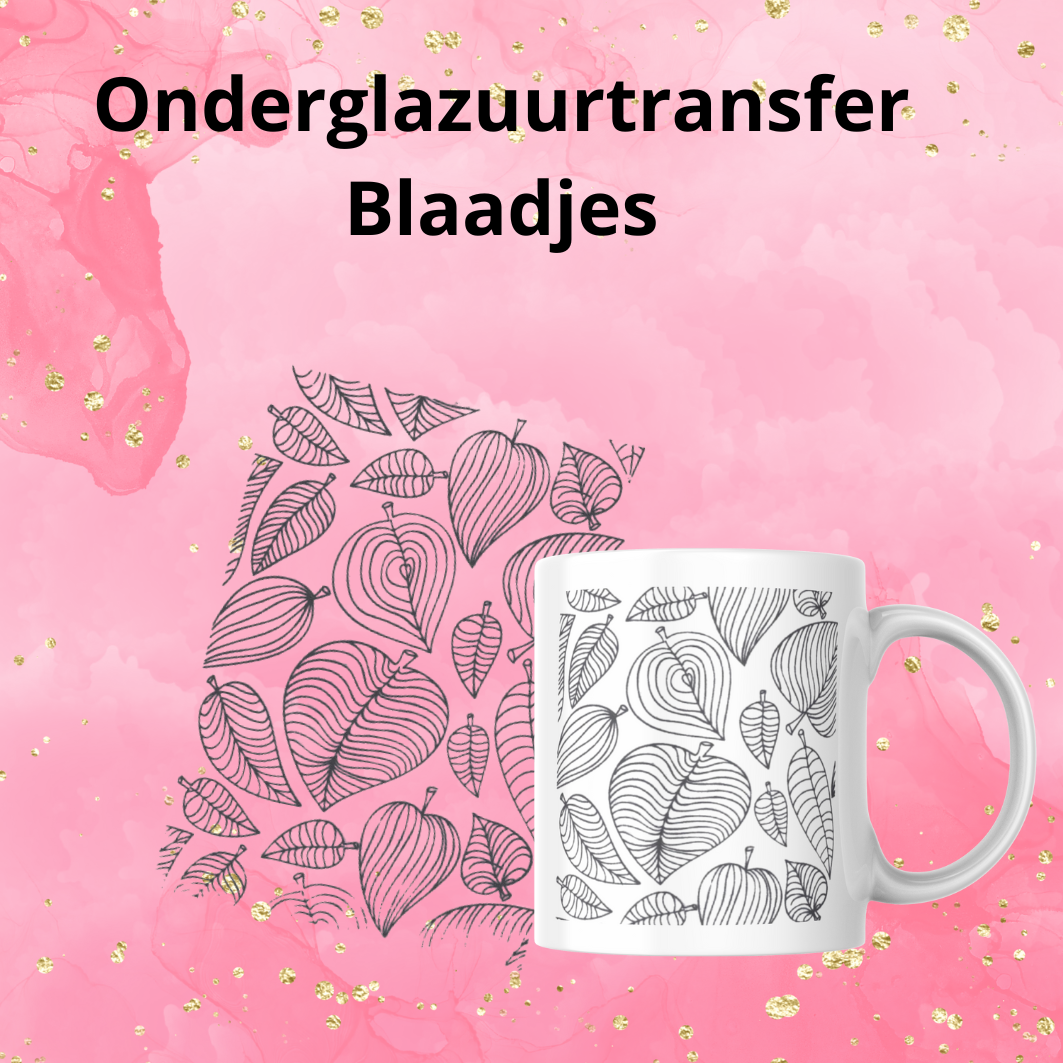 Onderglazuurtransfer A4: Blaadjes