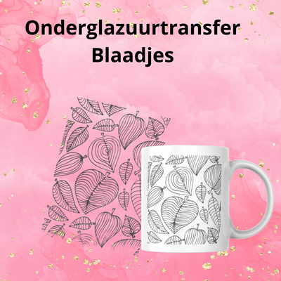 Onderglazuurtransfer A4: Blaadjes