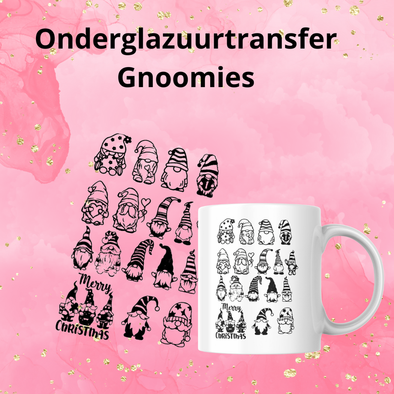 Onderglazuurtransfer A4: Gnoomies Onderglazuurtransfer A4: Gnoomies