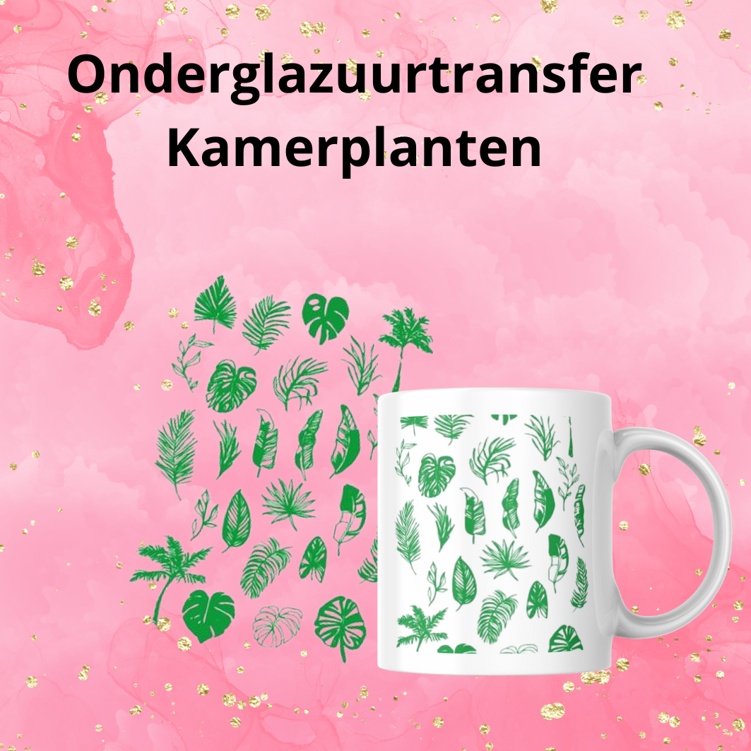 Onderglazuurtransfer A4: Kamerplanten