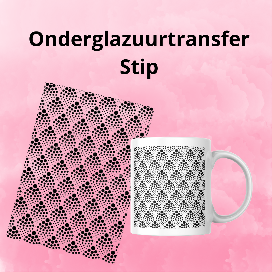 Onderglazuurtransfer A4: Stip