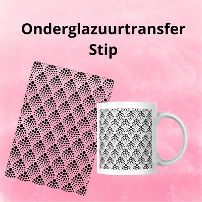 Onderglazuurtransfer A4: Stip