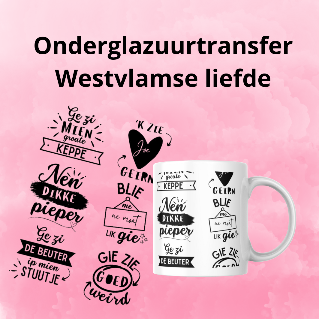 Onderglazuurtransfer A4: Westvlamse liefde