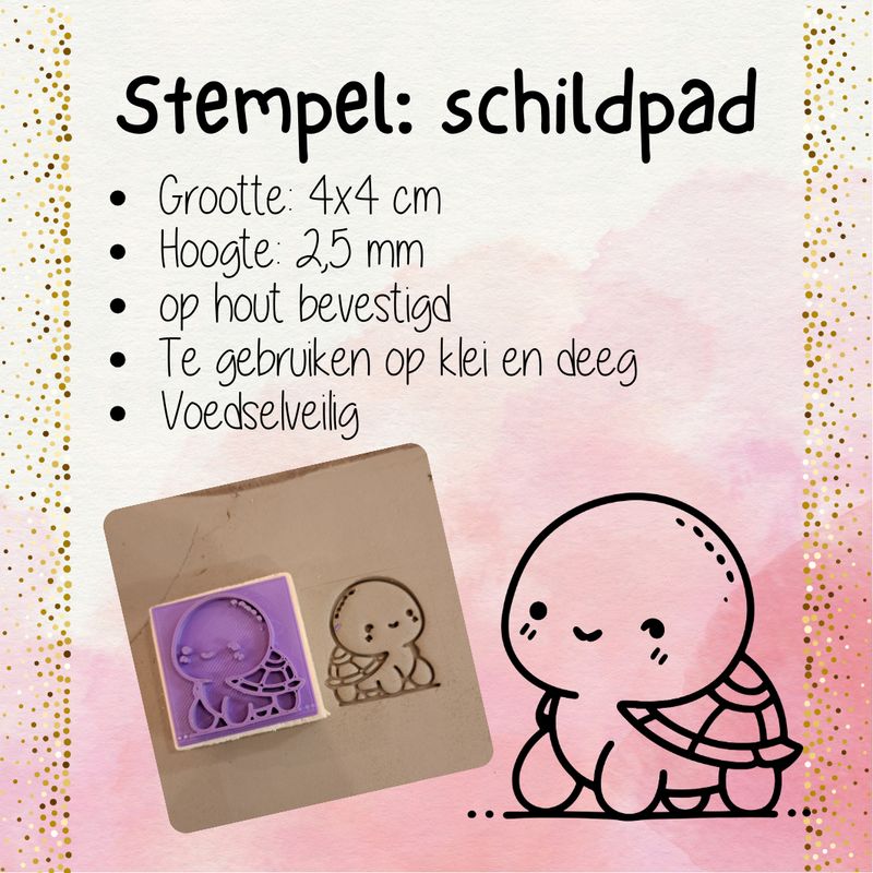Stempel schildpad