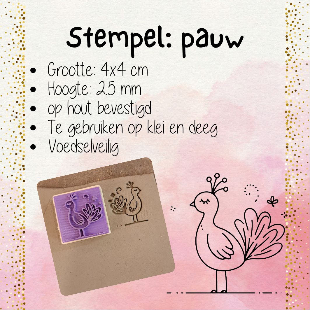 Stempel pauw