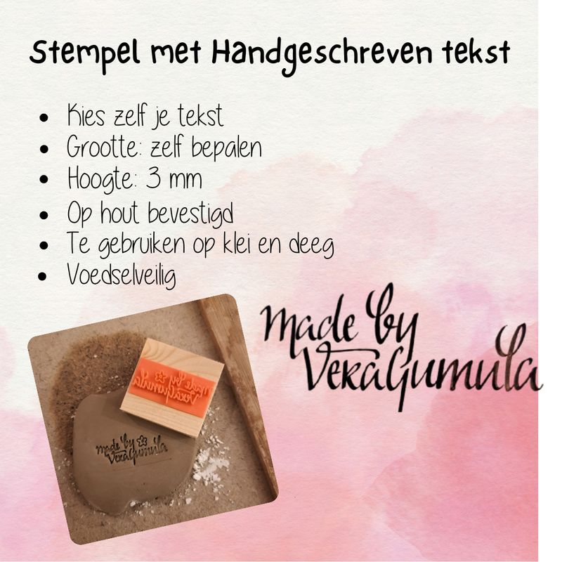 Stempel laten maken met handgeschreven tekst