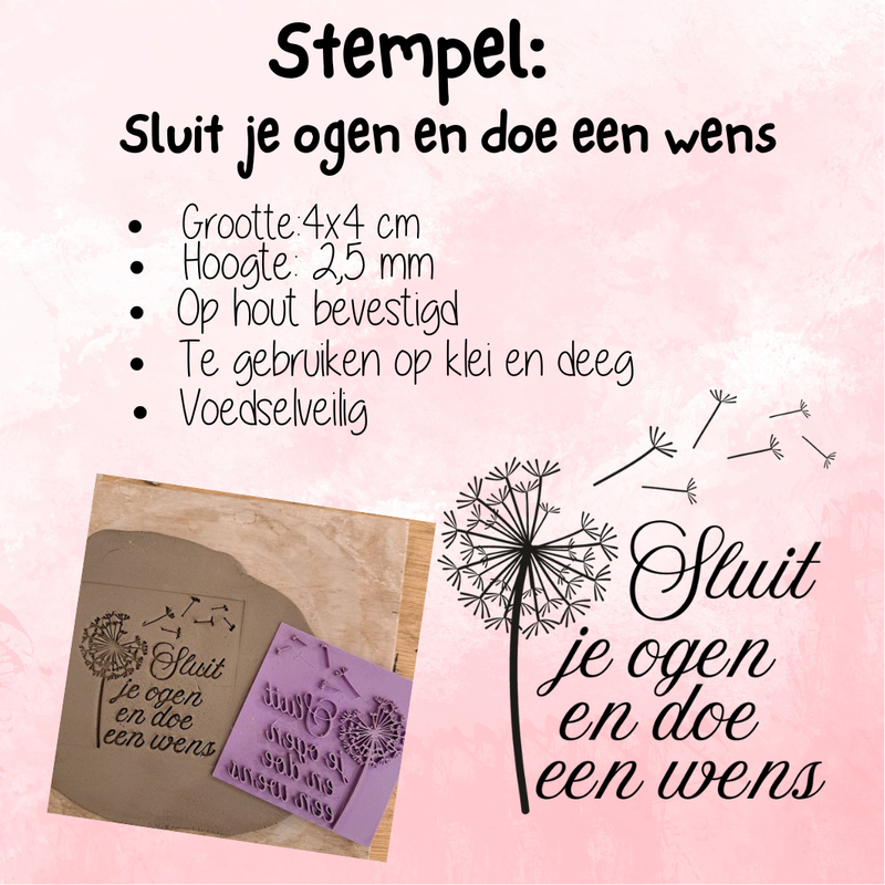 Stempel: sluit je ogen en doe een wens