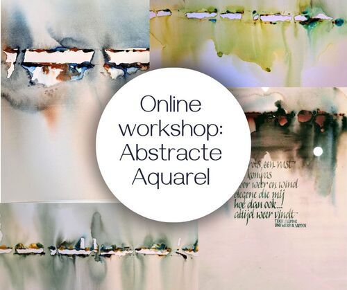 Online workshop Abstracte aquarel