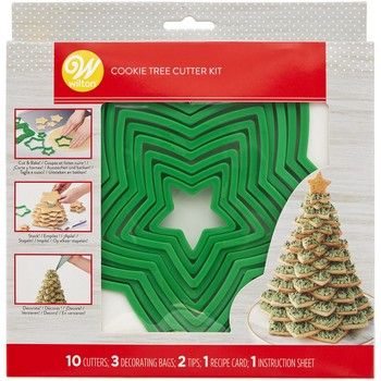 Wilton Koekjes Kerstboom Uitsteker Set/10