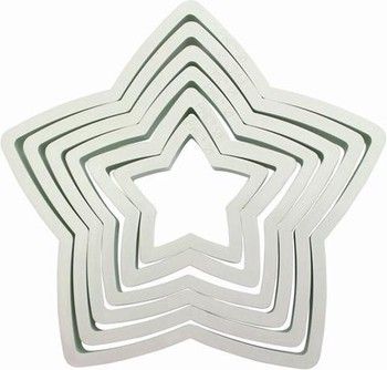 Klassieke Vormen Uitstekers - Ster Set van 6 Klassieke Vormen Uitstekers - Ster Set van 6