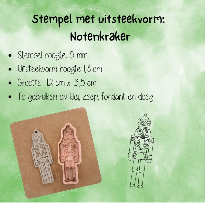 Stempel met uitsteekvorm: Notenkraker
