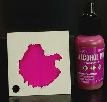 Alcohol Ink Raspberry