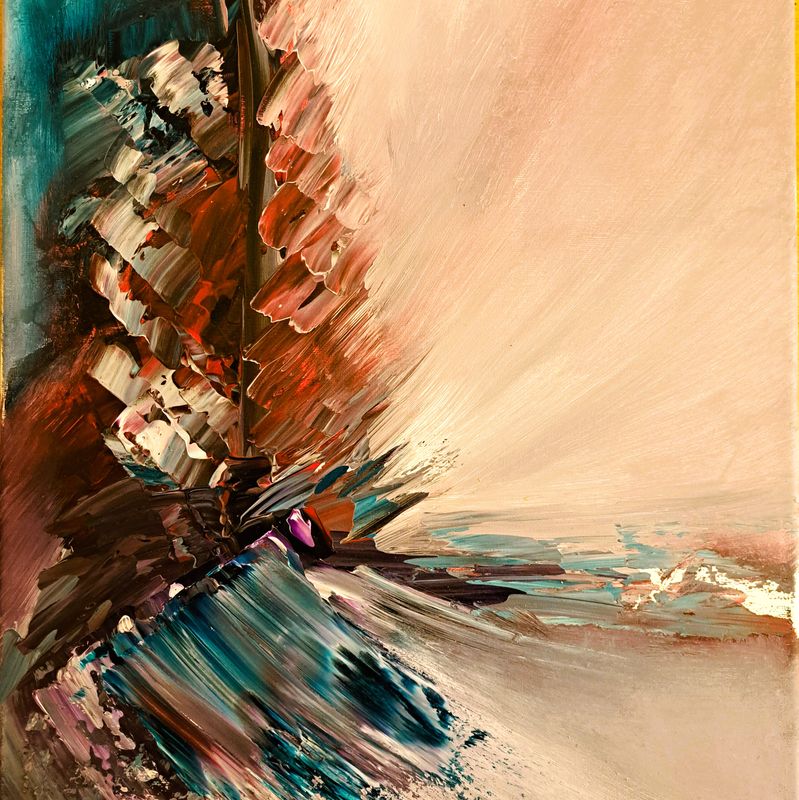 Abstract schilderen met acrylverf Abstract schilderen met acrylverf