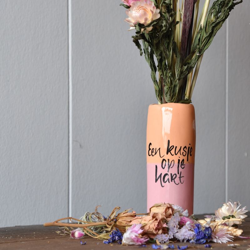 Vaasje: Een kusje...
