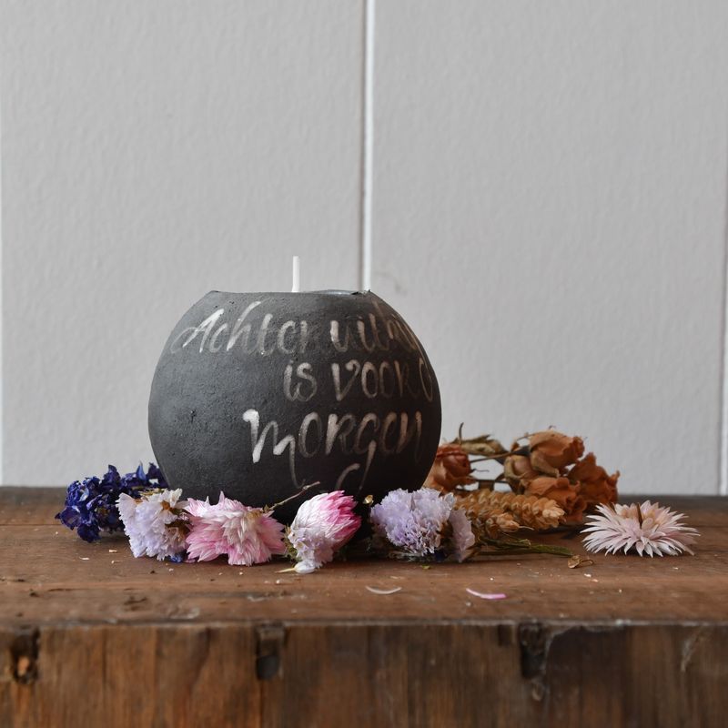 Theelichthouder: Achteruit kijken...