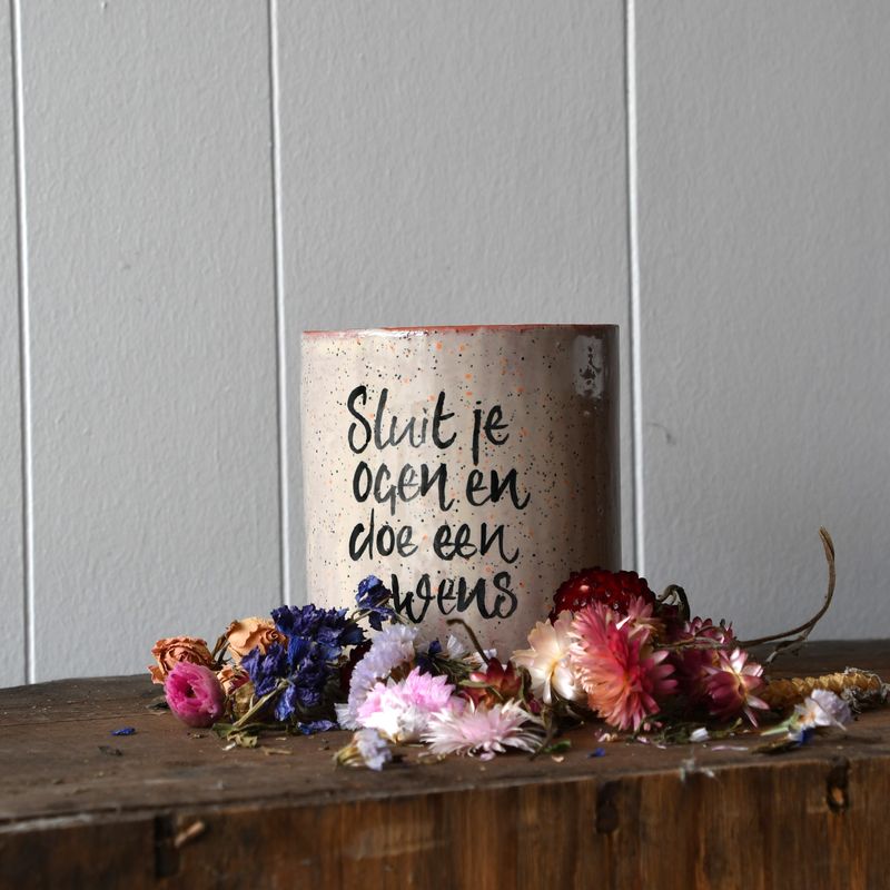 Kaarsje: sluit je ogen...