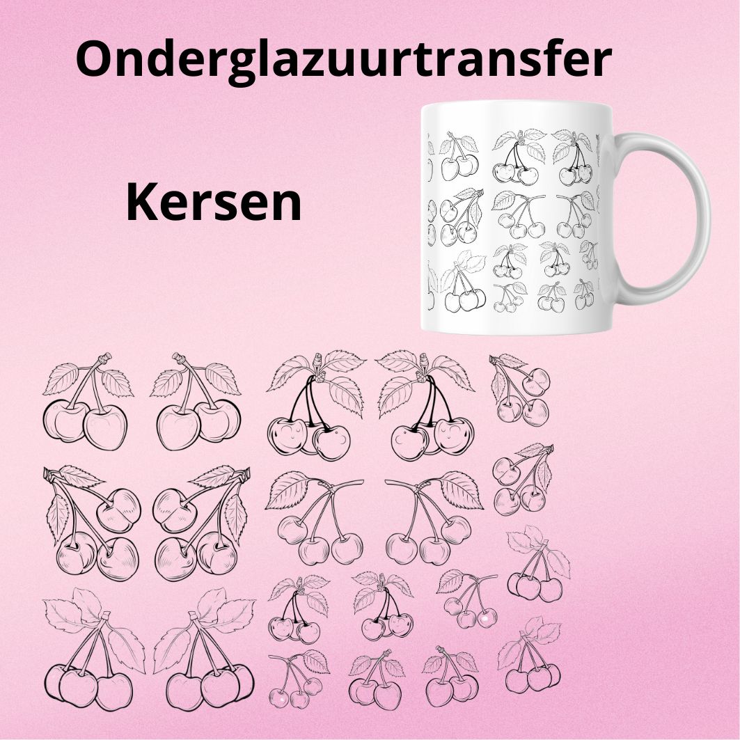 Onderglazuurtransfer A4: Kersen