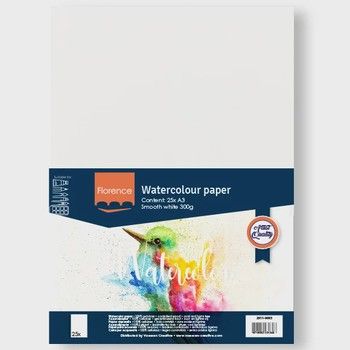 Aquarelpapier 300g Glad A3 White 25x Aquarelpapier 300g Glad A3 White 25x