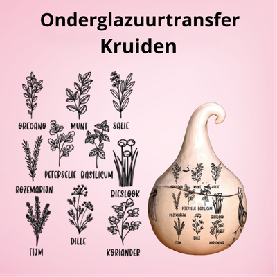 Onderglazuurtransfer A4: Kruiden