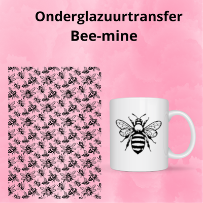 Onderglazuurtransfer A4-A3: Bee-mine