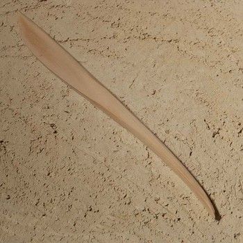 Boetseerspatel strijkspatel rond hardhout 25 cm