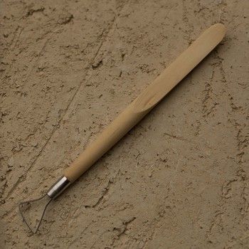 Gecombineerde beeldhouwersspatel rond en bandmirette recht breed 20 cm