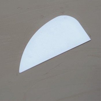 Lomer dun staal afgeronde driehoek