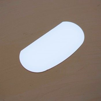 Lomer dun staal ovaal met vlakke getande kant