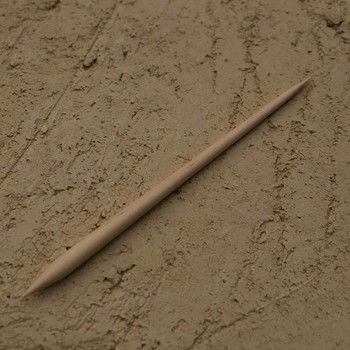 Boetseerspatel met dubbele punt palmhout 20 cm