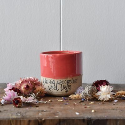 Bloempotje; Weinig woorden... Bloempotje; Weinig woorden...