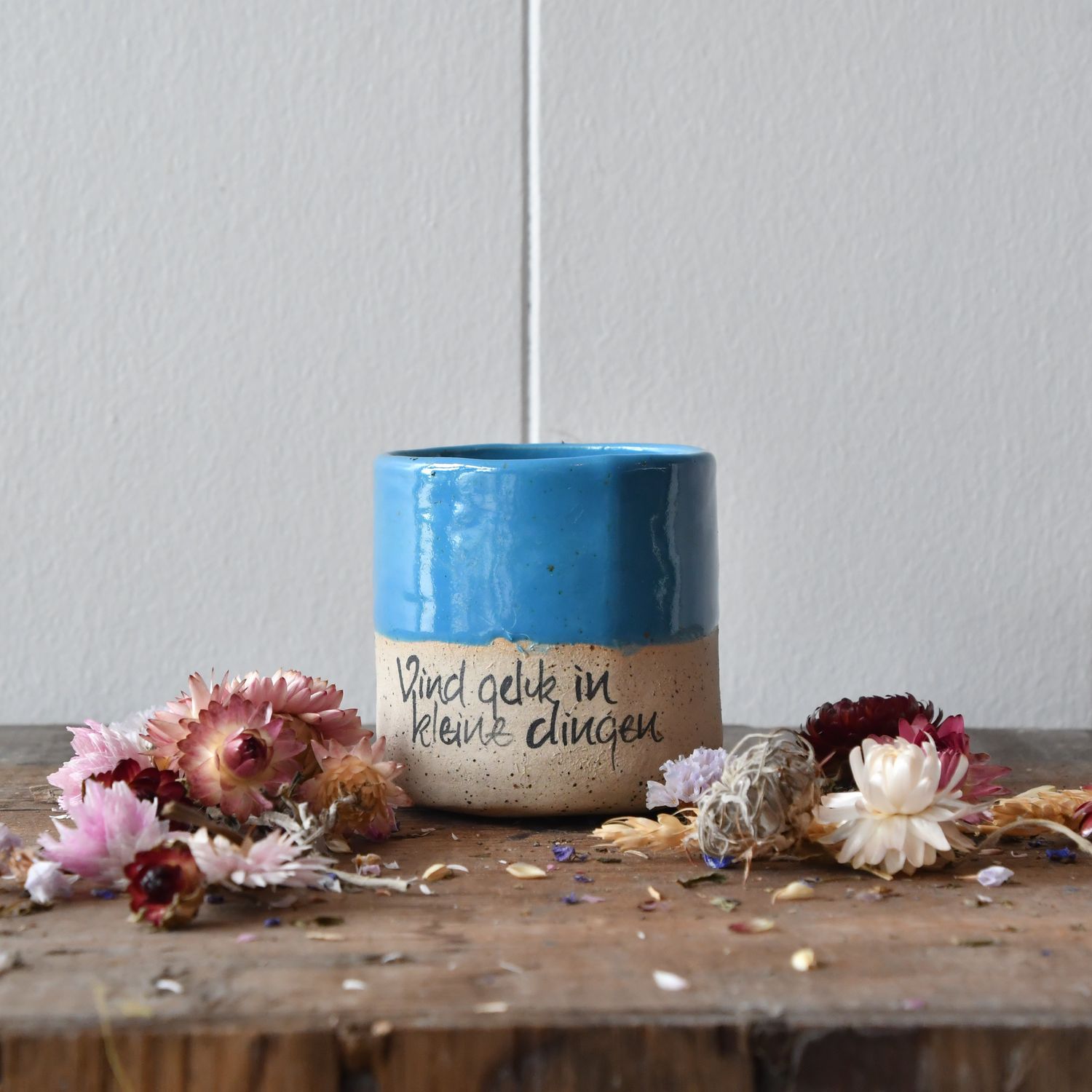 Bloempotje: Veel geluk in kleine dingen