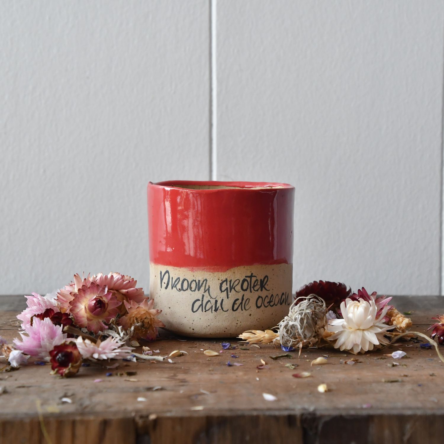 Bloempotje: Droom groter...