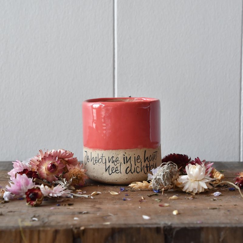 Bloempotje: Je hebt me...