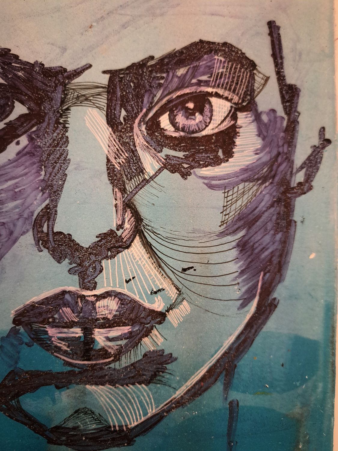 Vrij atelier tekenen: portrettekenen met de gelli plate 5 november Vrij atelier tekenen: portrettekenen met de gelli plate 5 november