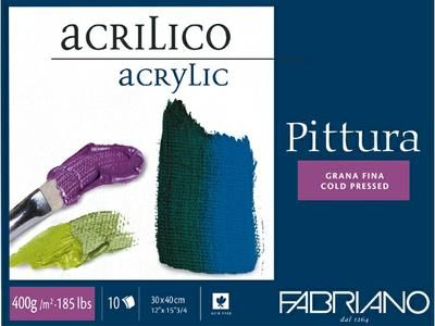 Pittura acrylverfpapier 30x40 cm 400 gram 10 vellen