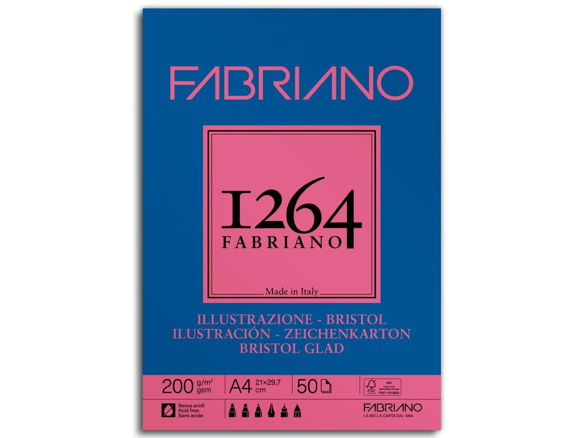 1264 bristol tekenpapier A4 200 gram