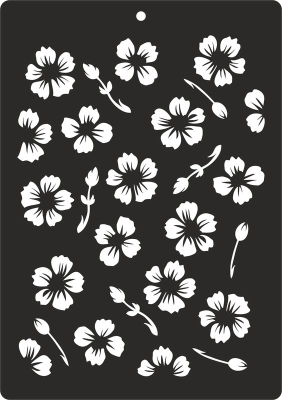 Stencil Bloesem