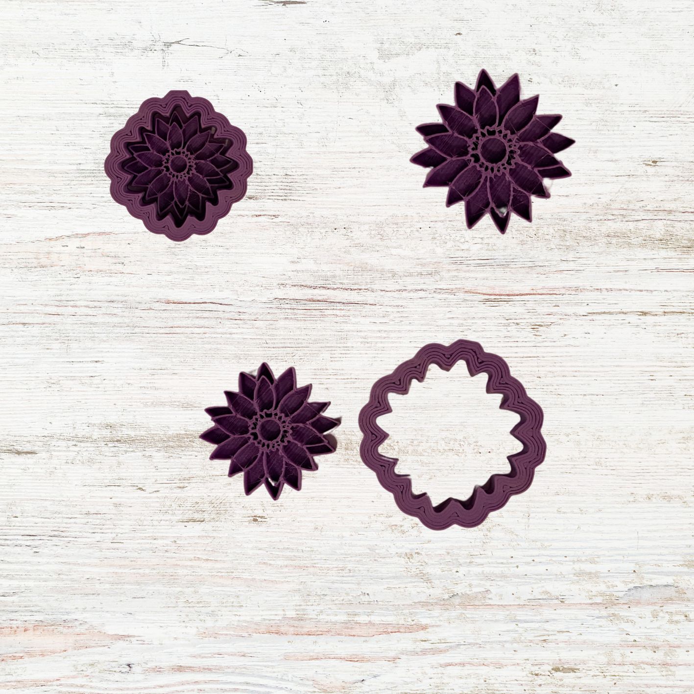 Mandalabloem G met uitsteekvorm 3 cm Mandalabloem G met uitsteekvorm 3 cm