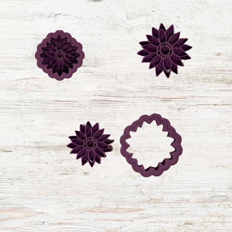 Mandalabloem G met uitsteekvorm 3 cm