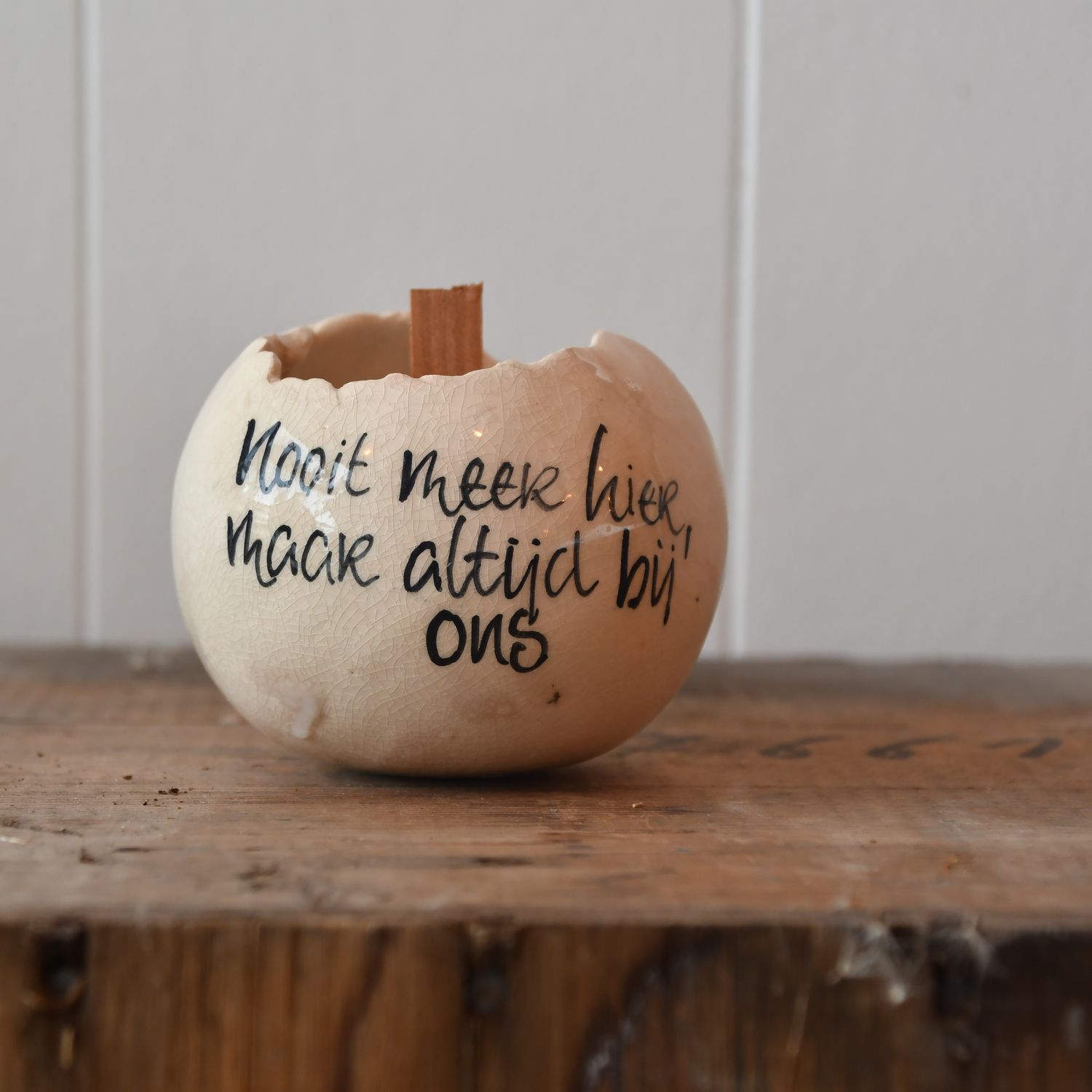 Kaarsje: Nooit meer...