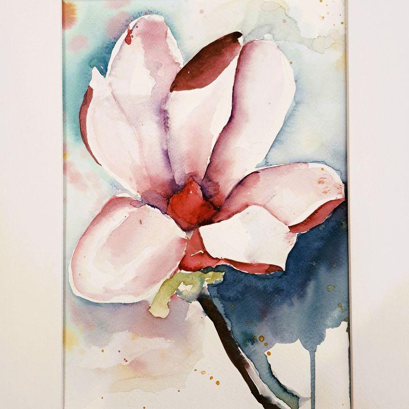 Bloemen in aquarel Donderdag 15 Januari