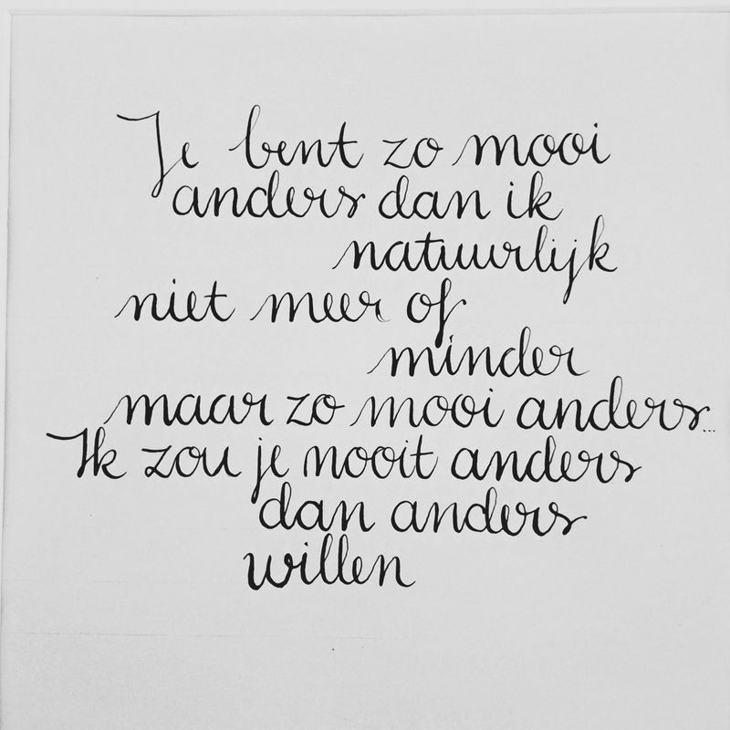 Vrij atelier handletteren: Vloeiend schrift Zaterdag 28 Februari