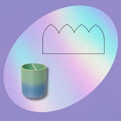 Shape Shifter Mal voor Rechte Bekers/Tasjes