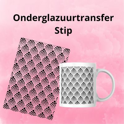 Onderglazuurtransfer A4: Stip Onderglazuurtransfer A4: Stip