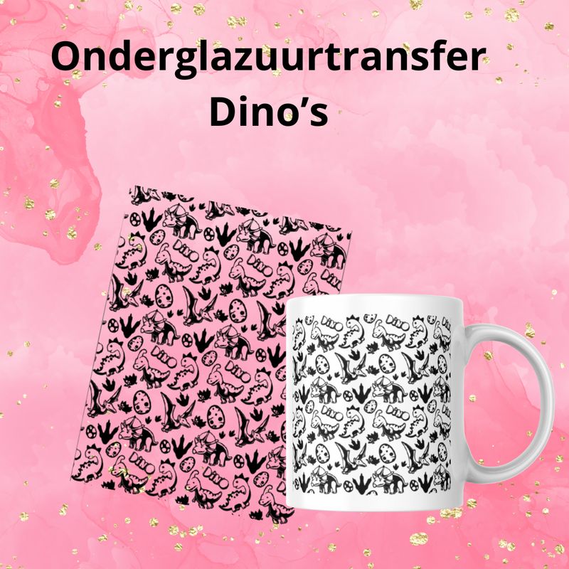 Onderglazuurtransfer A4: Dino Onderglazuurtransfer A4: Dino