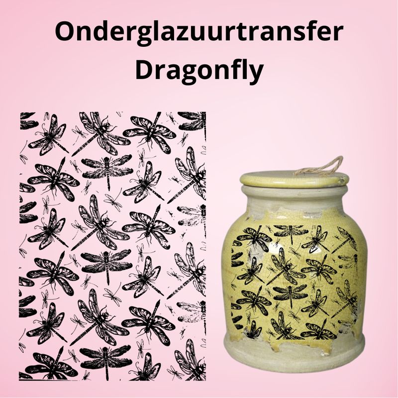 Onderglazuurtransfer A4-A3: Dragonfly Onderglazuurtransfer A4-A3: Dragonfly